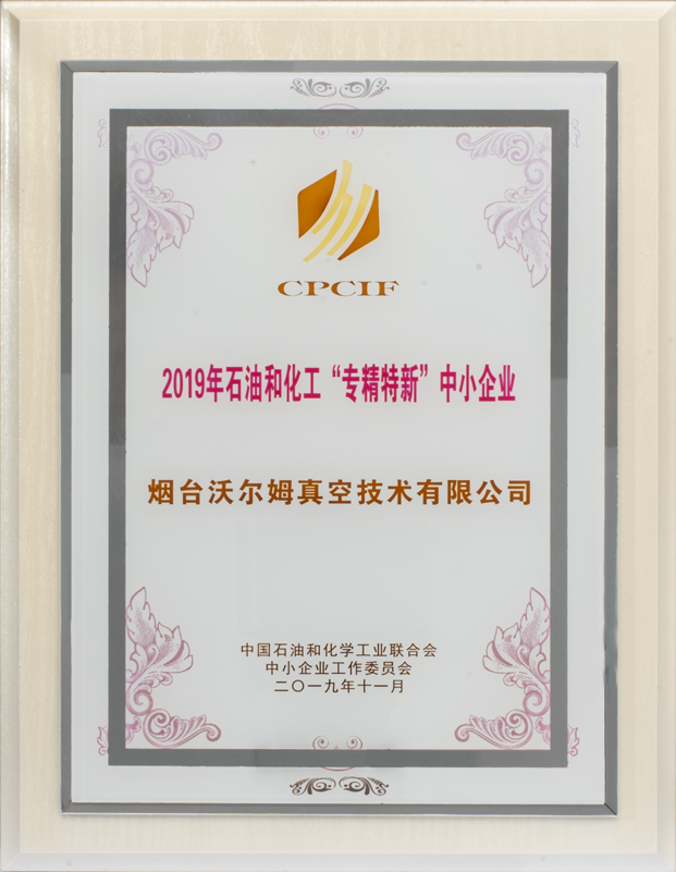 2019 National Specialized Petrochemical SME