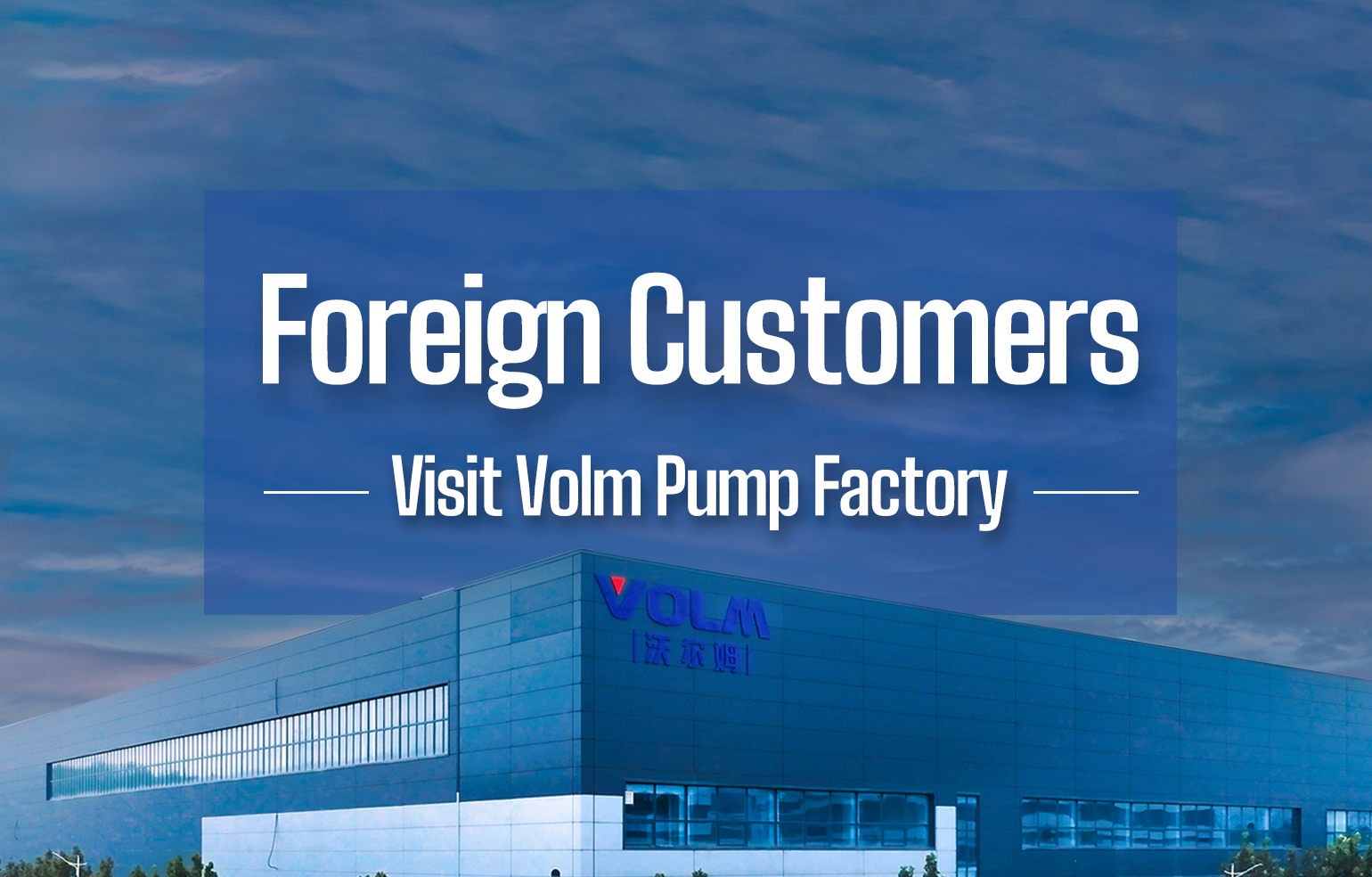 Foreign Customers Visit Volm Pump Factory.